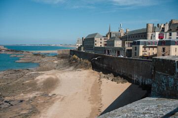 View of the city of Saint-Malo, France