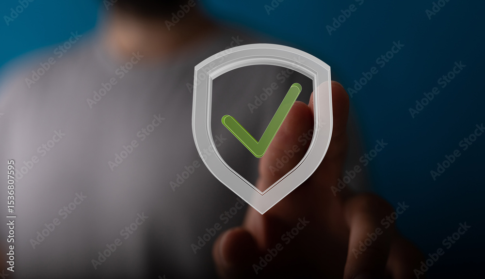 Poster Ensure digital safety with our robust security solutions. Protect your data now!