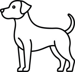 vector illustration of a dog