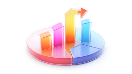 Blank Mobile application icon, button - blue square with round corners. 3d rendering, white background