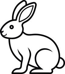 vector illustration of a rabbit