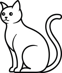 black cat vector illustration