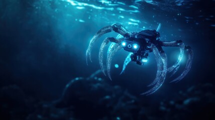Fototapeta premium Underwater robotic spider