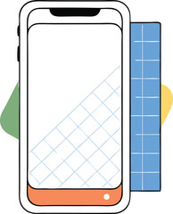 Abstract composition of geometric shapes with transparency perfect for design projects