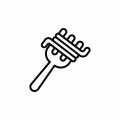 spaghetti meal icon sign vector