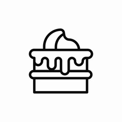 sweet pie icon sign vector