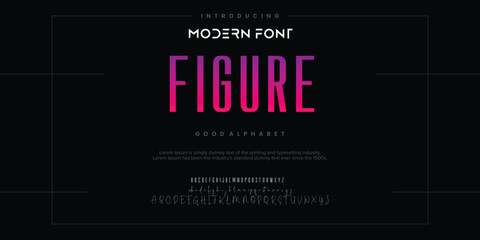 Creative modern technology alphabet fonts. Abstract typography urban sport, techno, fashion, digital, future creative logo font. vector illustration