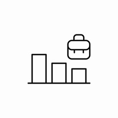 career statistics icon sign vector
