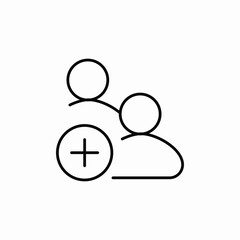 group add icon sign vector