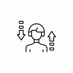 route fluctuation icon sign vector