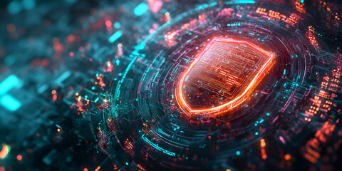  Digital Data Network Visualization with Abstract Connections | High-Tech Digital Network with Light Data Flow | Abstract Technology Data Network and Digital Connections