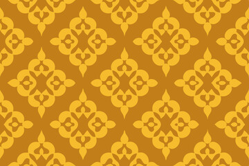 Golden Diamond Pattern Seamless Texture Elegant Design for Backgrounds and Prints