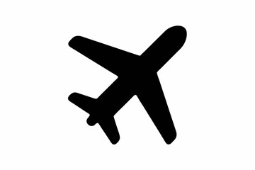 Obraz premium Airplane icon. Plane flight pictogram. Transport symbol travel.