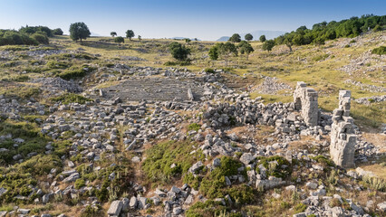 View from the Kremna Ancient City in Bucak, Burdur - Turkey.