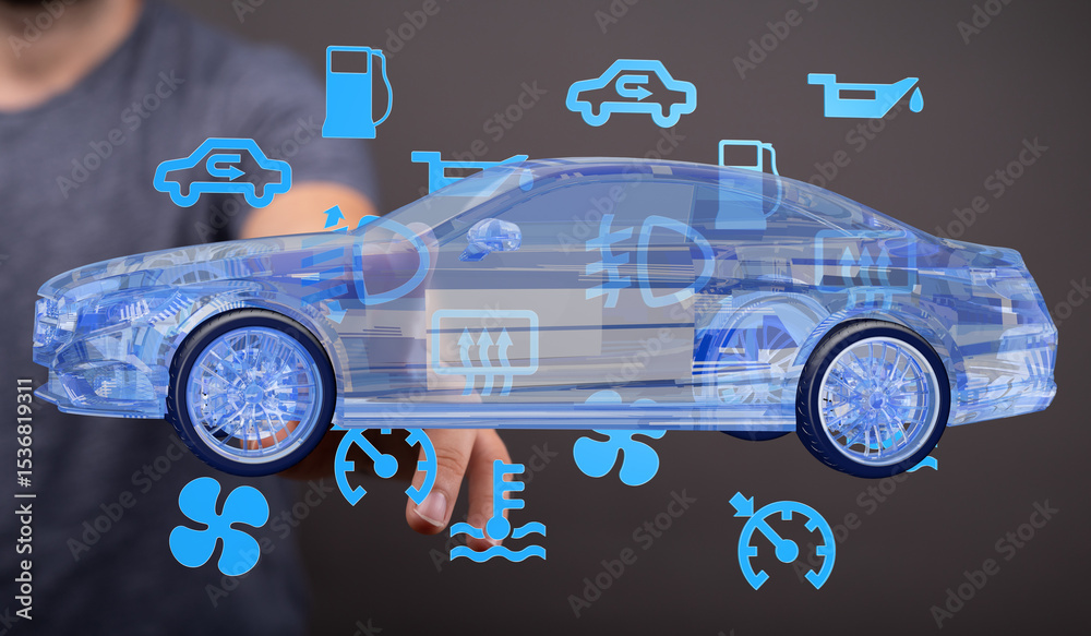 Poster Learn to interpret car dashboard warning lights and understand basic maintenance needs.