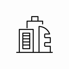 company headquarters icon sign vector