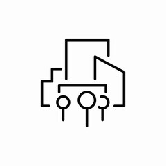 company office icon sign vector