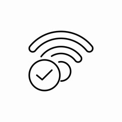network connected icon sign vector