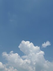 blue sky and clouds