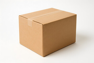 Kraft packaging box mockup for delivery branding