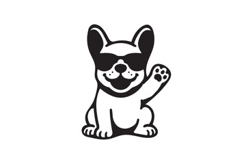 French Bulldog Logo Vector Design