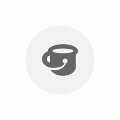 bucket fill icon sign vector