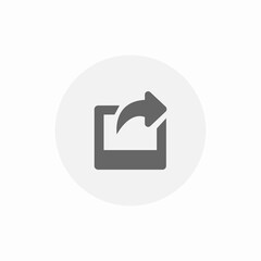 media share icon sign vector
