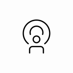 podcast stream icon sign vector