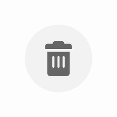 recycle bin icon sign vector