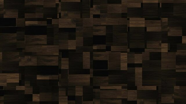 Wooden textured pixel animation background 