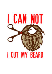 citation barbe i can not cut beard ciseaux moustache