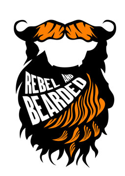 citation barbe rebel bearded barbu moustache humour 