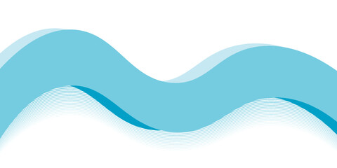 Blue and white business wave banner background. vector