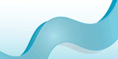 Blue and white business wave banner background. vector