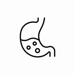 stomach acid icon sign vector