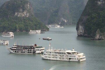 cruise ship in the bay