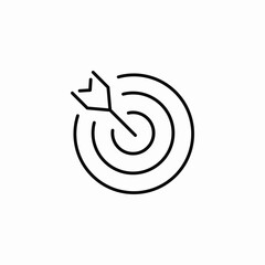 target center icon sign vector