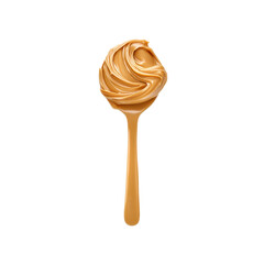 Creamy Peanut Butter on a Spoon