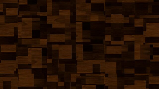 Wooden textured pixel shifting animation background video 