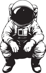   astronaut, vector concept digital art, hand drawn illustration