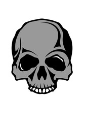 Fototapeta premium Tete de mort halloween horreur dessin crane