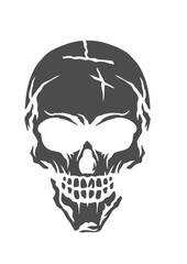 Tete de mort halloween peur dessin crane horreur