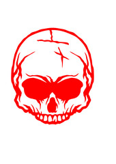 tete de mort halloween peur dessin crane horreur