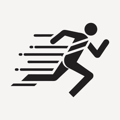 running man silhouette