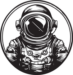   astronaut, vector concept digital art, hand drawn illustration