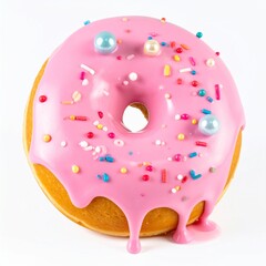 Delicious Donut with Colorful Sprinkles
