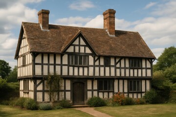 Obraz premium Charming historic half-timbered house.