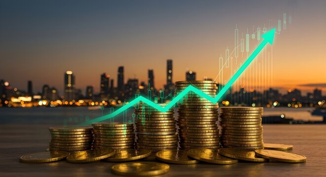 Mercado de valores o gr?fico de negociaci?n de divisas y gr?fico de velas adecuado para concepto de inversi?n financiera.