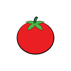 red apple isolated on white