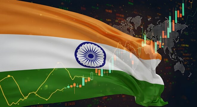 An?lisis del mercado de valores de crecimiento de la econom?a india con datos financieros globales